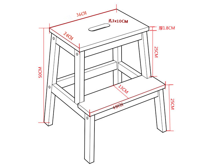 Табурет-стремянка: алюминиевый и деревянный складной стул для кухни, как сделать своими руками