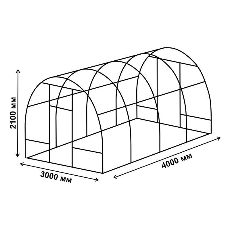 Теплица своими руками из профильной трубы и поликарбоната чертежи и размеры 3х6 метров