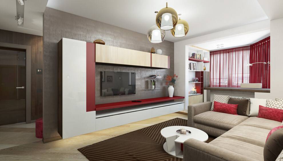 Дизайнерская концепция интерьера двухкомнатной квартиры в серийном доме п-44