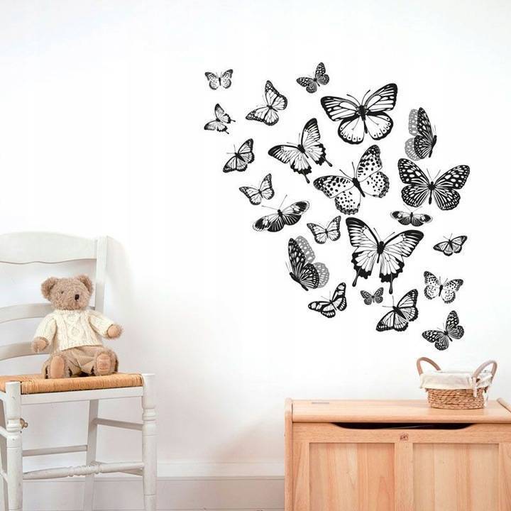 Бабочки на стене: 70 вдохновляющих фотоидей и мастер-класс по декору своими руками