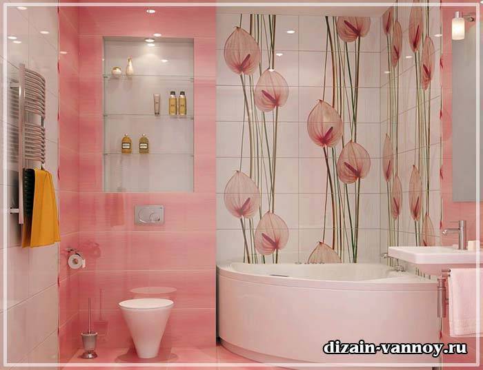 Дизайн ванных комнат и облицовка их плиткой