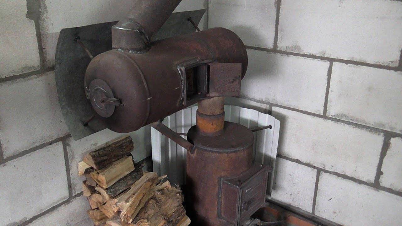Как сделать печь буржуйку в гараж на дровах и отработке