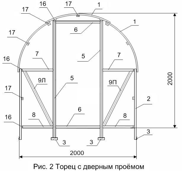 Схема парника своими руками чертежи