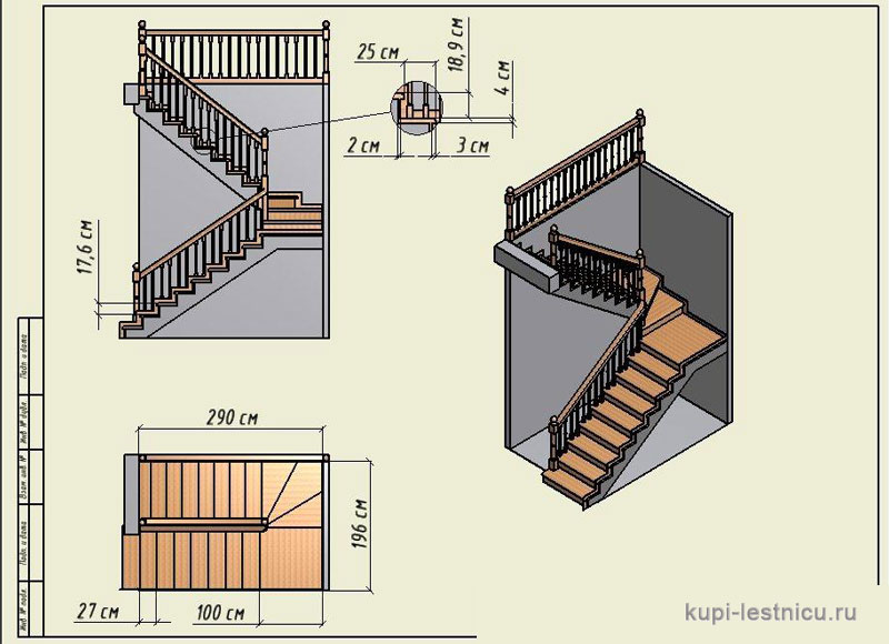 Как сделать лестницу с поворотными ступенями: пошаговая инструкция