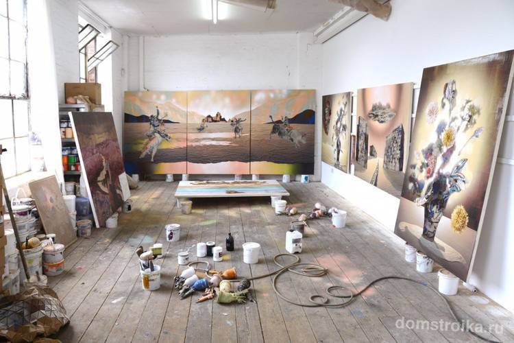Создаем интерьер полноценной студии: 70 идей рабочего места художника и мастерской в доме