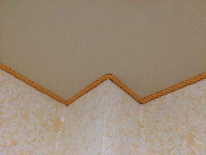 Маскировочная лента для натяжных потолков, вставка и декоративный шнур