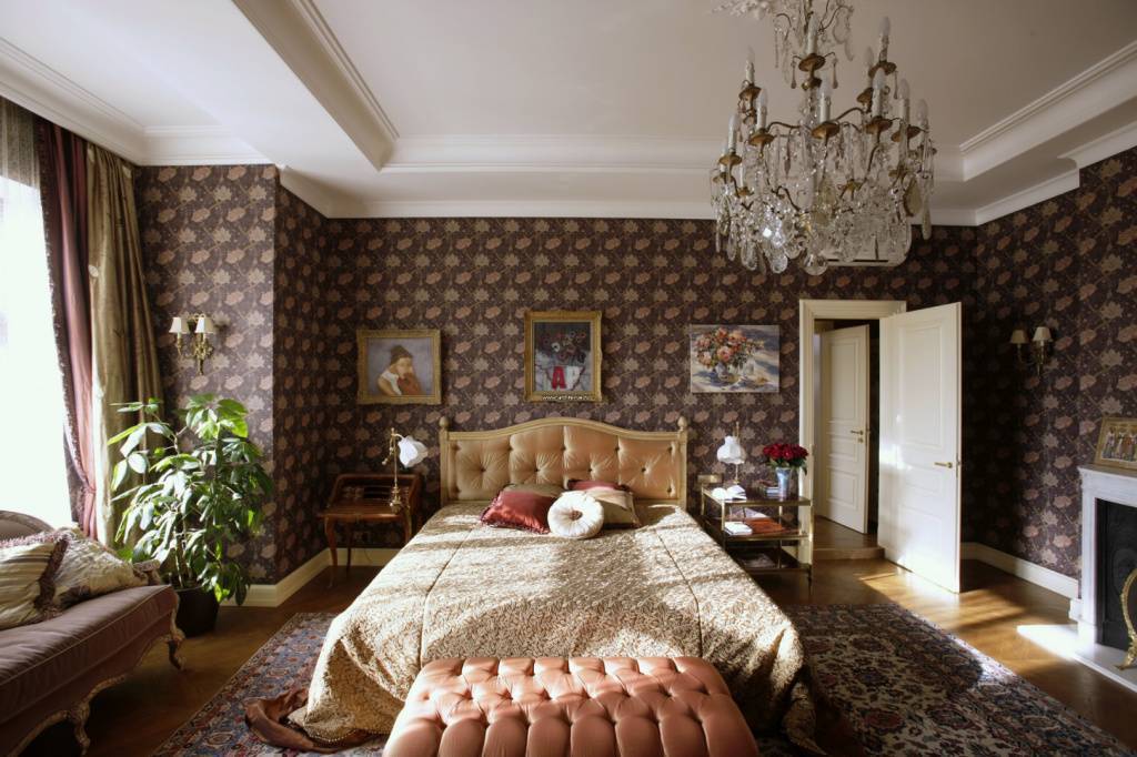Американский стиль в интерьере загородного дома, американская классика в спальне и дизайн гостиной 
 - 55 фото