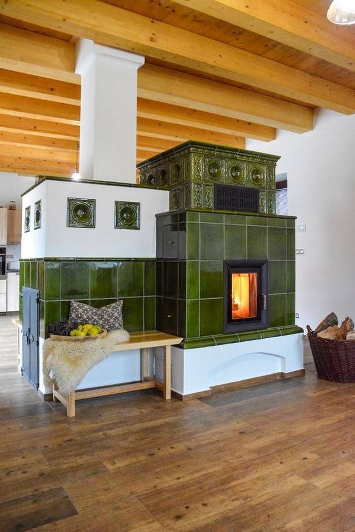 Кухня с печкой в частном доме: дизайн, обустройство интерьера по деревенски