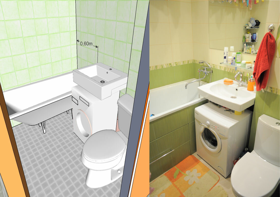 Ремонт ванны, совмещенной с туалетом: этапы, нюансы, дизайн, материалы