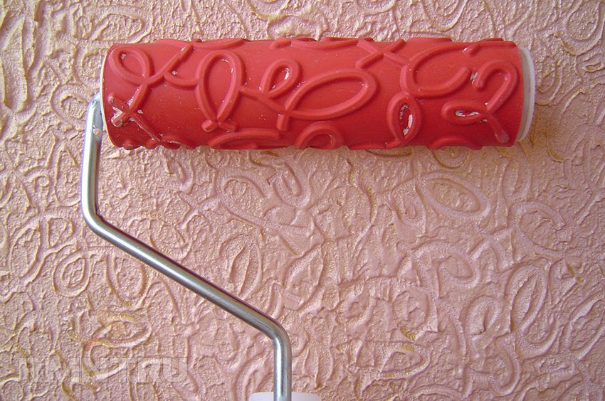Валики для декоративной покраски стен: тектурный, фигурный, рельефный (фото)