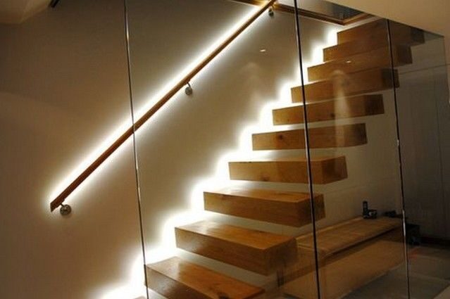 Как сделать освещение и подсветку лестницы своими руками diy.