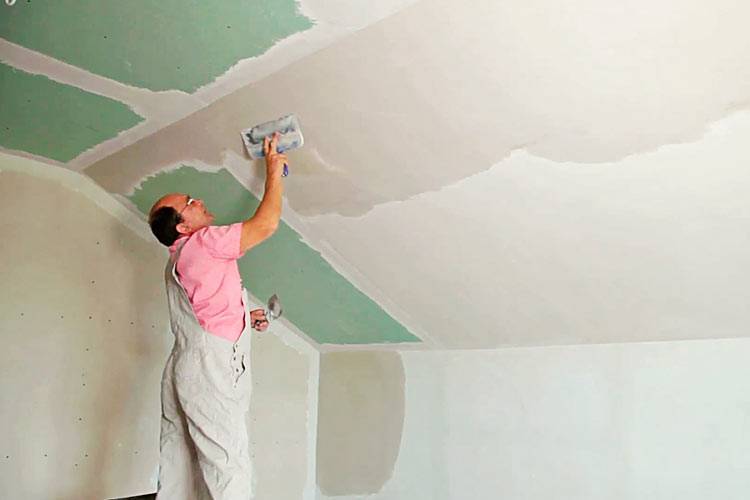 Как правильно шпаклевать потолок под покраску: поэтапная технология работ