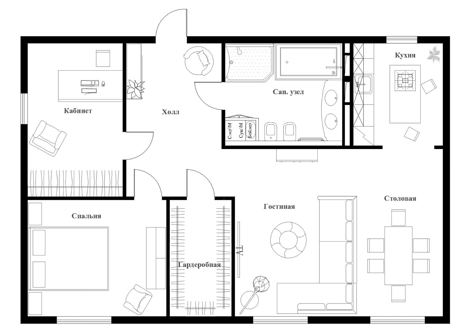 Планировка квартиры схема