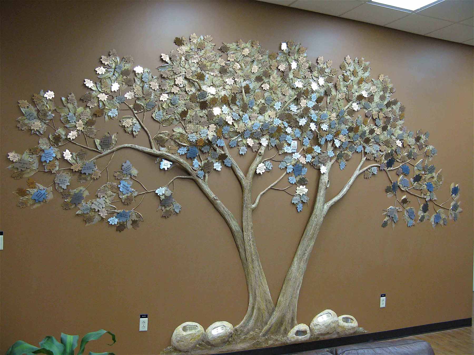 Декоративное дерево на стену