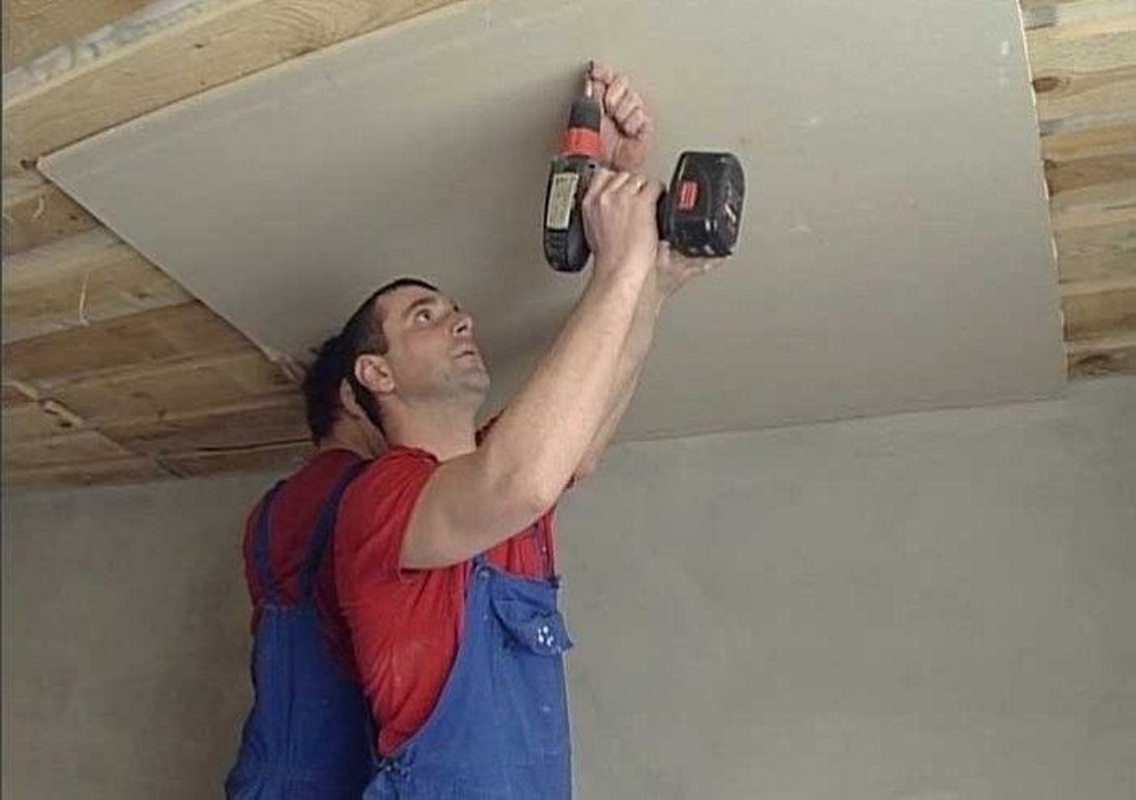Подшивка потолка гипсокартоном своими руками - инструкция по монтажу