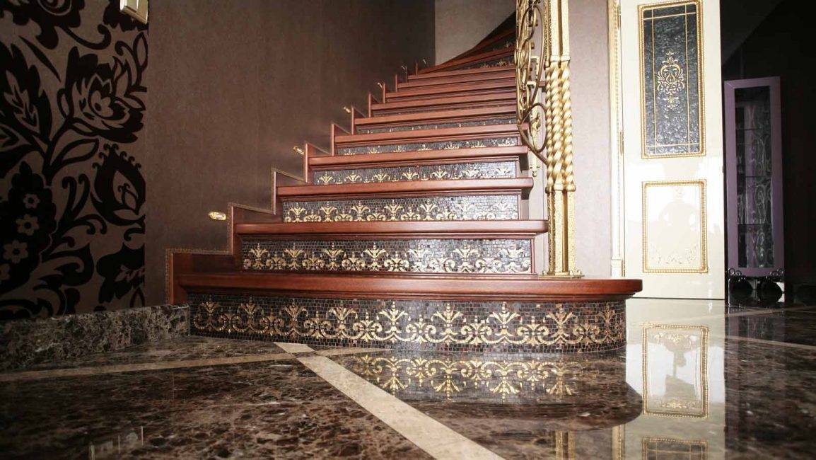 Плитка для лестниц в доме: керамическая отделка, способы и технология укладки (фото и видео)