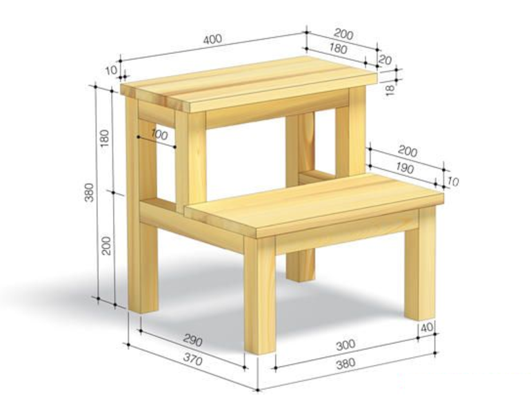Маленькая табуретка чертеж