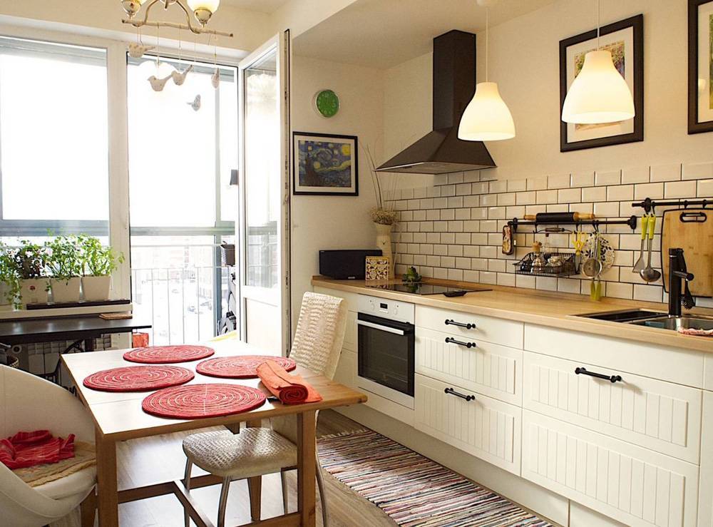 Кухня без верхних шкафов - дизайн одноярусной кухни | фото