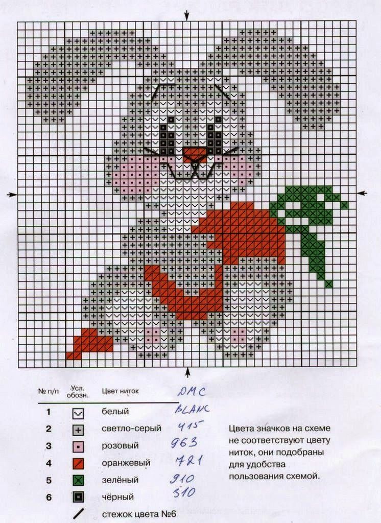 Картинки схема вышивания крестиком