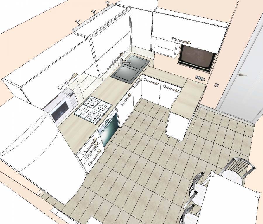 35 идей для современного интерьера кухни 9 кв. м