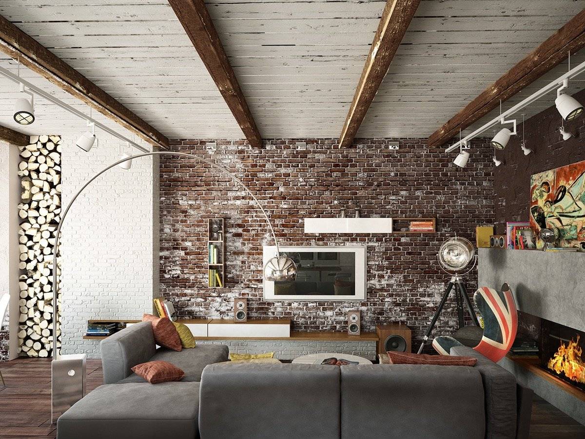 Как сделать потолок в стиле лофт – особенности создания, монтаж балок, натяжного потолка