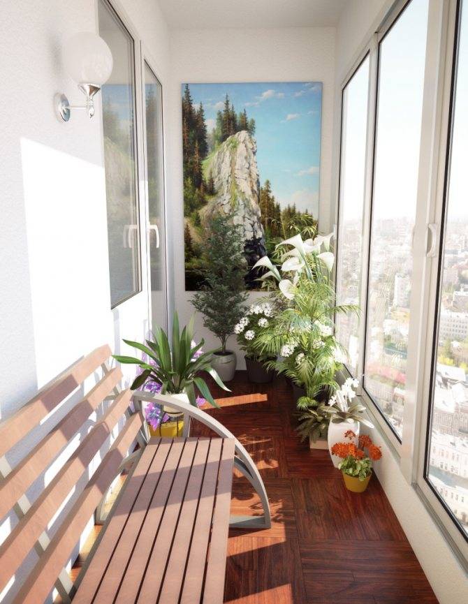 Большой балкон – варианты идеального оформления (77 фото идей)