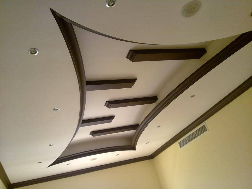 Фигурные потолки из гипсокартона своими руками: фото, видео