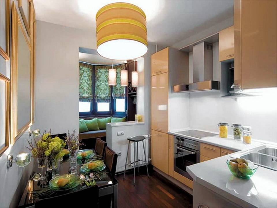 100 лучших идей: кухня совмещенная с балконом на фото