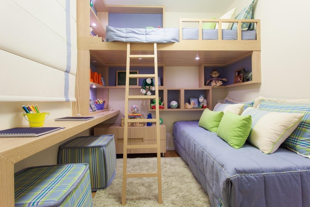 Комфортные и функциональные детские спальни для двоих