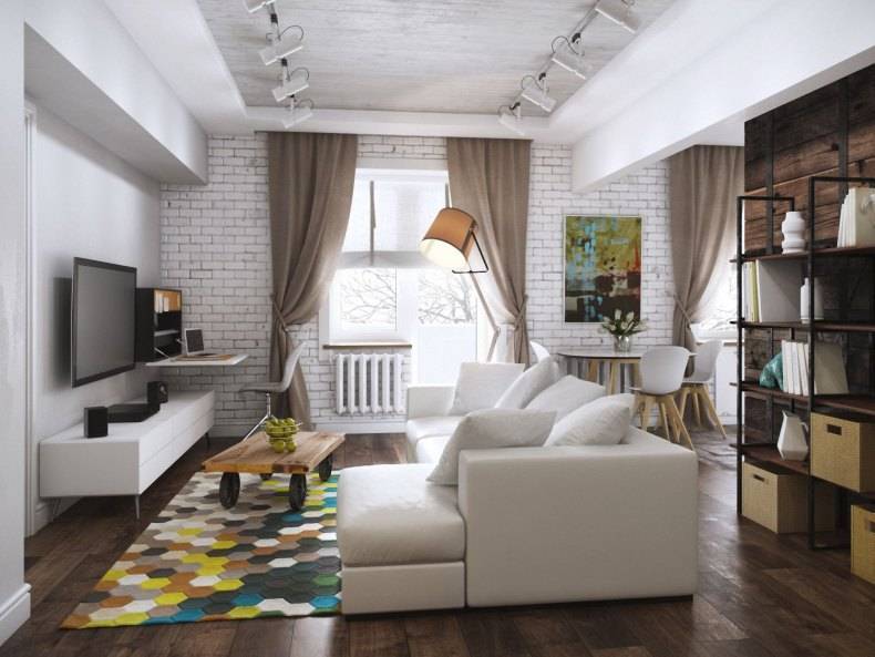 40+ Идей интерьера однокомнатной квартиры: как добиться комфортного минимализма