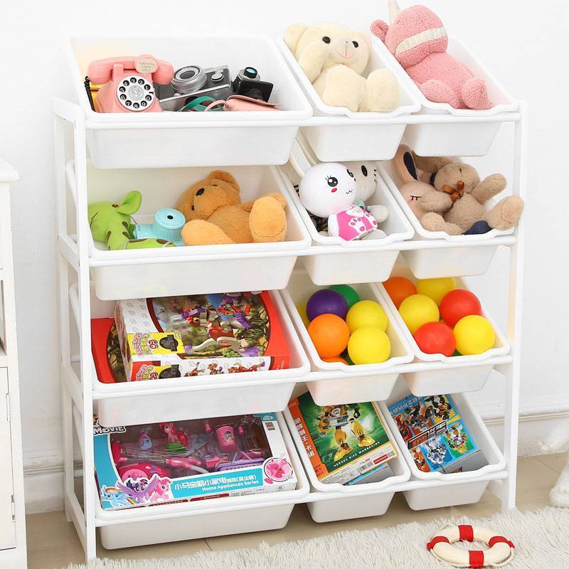 Стеллажи и ящики для игрушек — идеи для заботливых родителей
