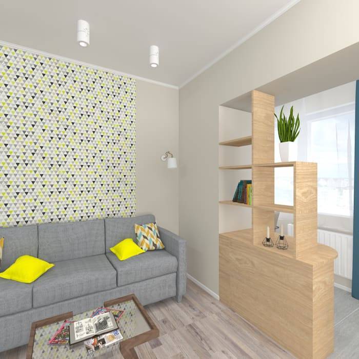 Дизайн однокомнатной квартиры с ребенком: планировка интерьера для семьи, фото