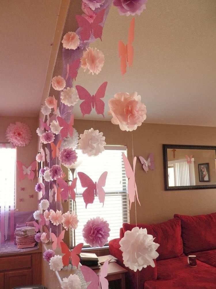Цветы из бумаги для украшения зала своими руками