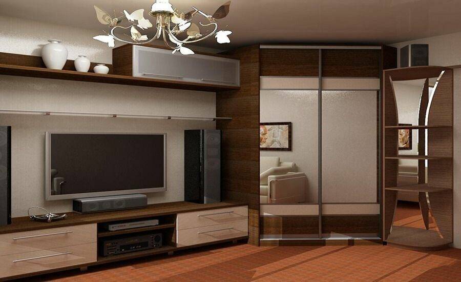 Встроенные угловые шкафы в маленькой комнате: фото с размерами, внутреннее наполнение, выбор материала
