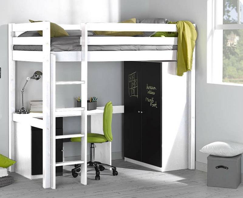 Кровать-чердак с рабочей зоной для подростка: 50 фото оптимизированного пространства - «декор»
