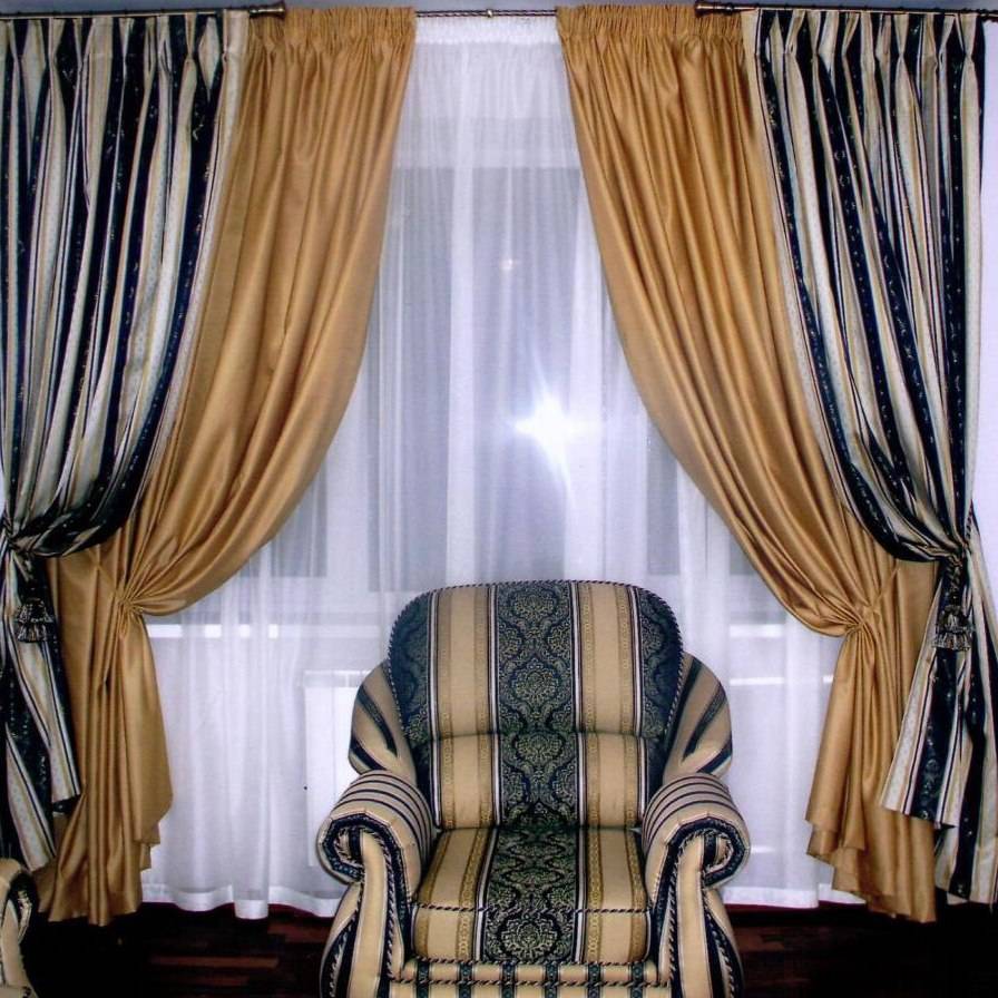 Как красиво повесить занавески на окнах в гостиной фото