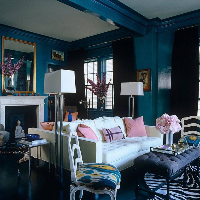 Цвет индиго в интерьере квартиры: фото идеи