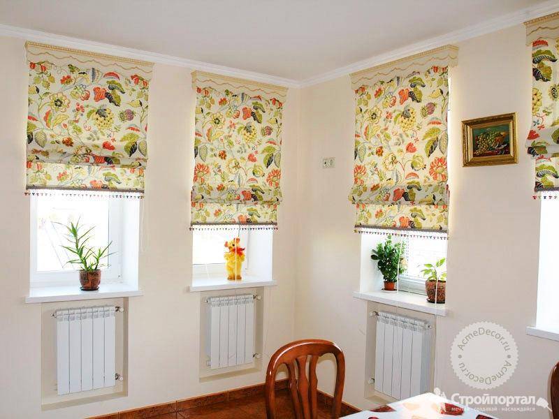 Римские шторы на кухню: фото современных интерьеров, подойдут ли римские шторы на пластиковые окна » интер-ер.ру