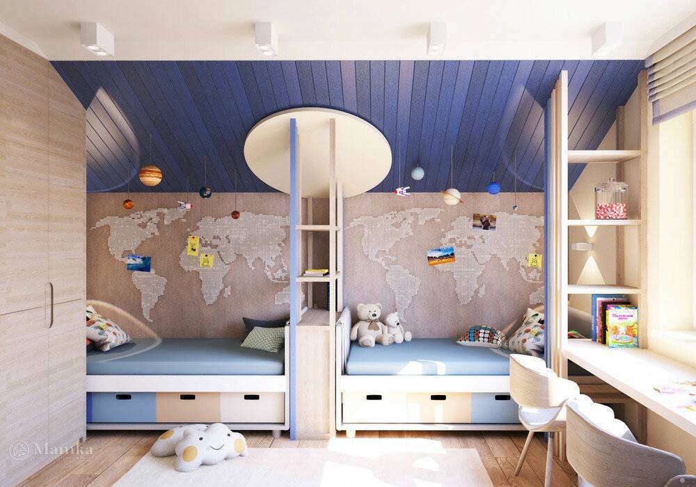 Дизайн детской комнаты для двоих детей: 70+ избранных идей и секреты создания гармоничной обстановки