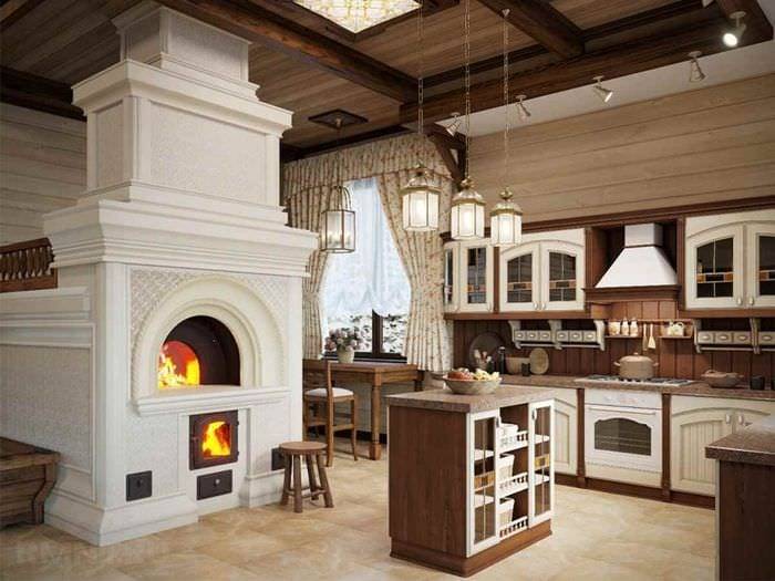 Русская печка в интерьере – неповторимый дизайн современного дома