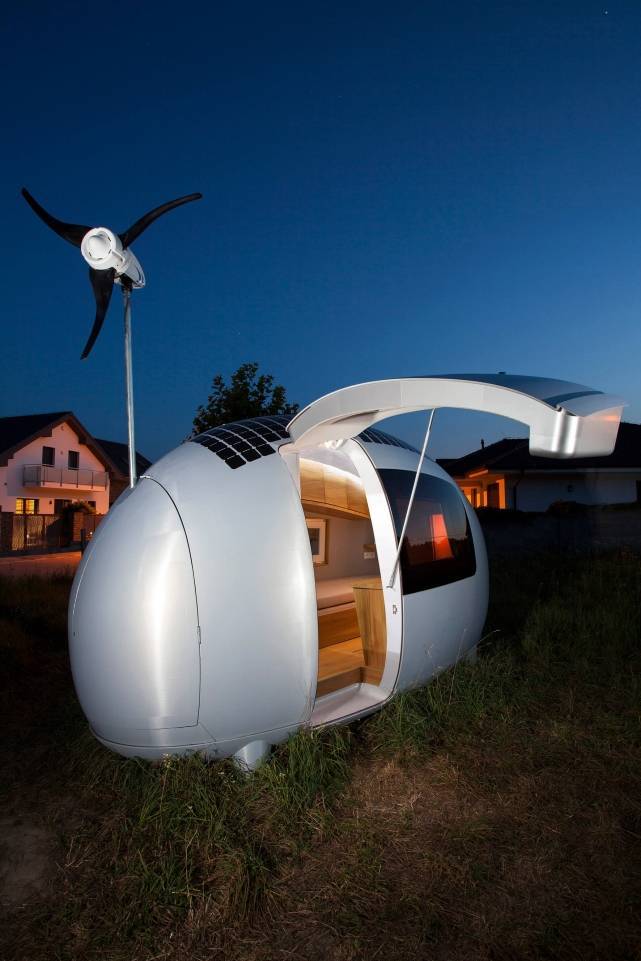 Экокапсула (ecocapsule) – мобильный энергонезависимый экодом, автономное мини-жилище в форме яйца от компании nice architects - экотехника