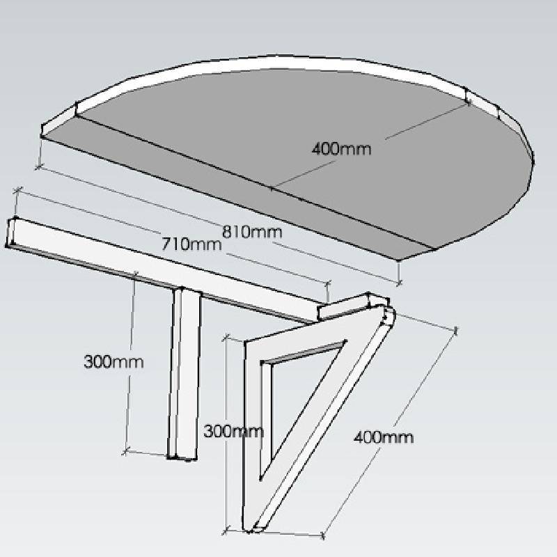 Откидной столик на балкон: чертежи и схемы, варианты изготовления