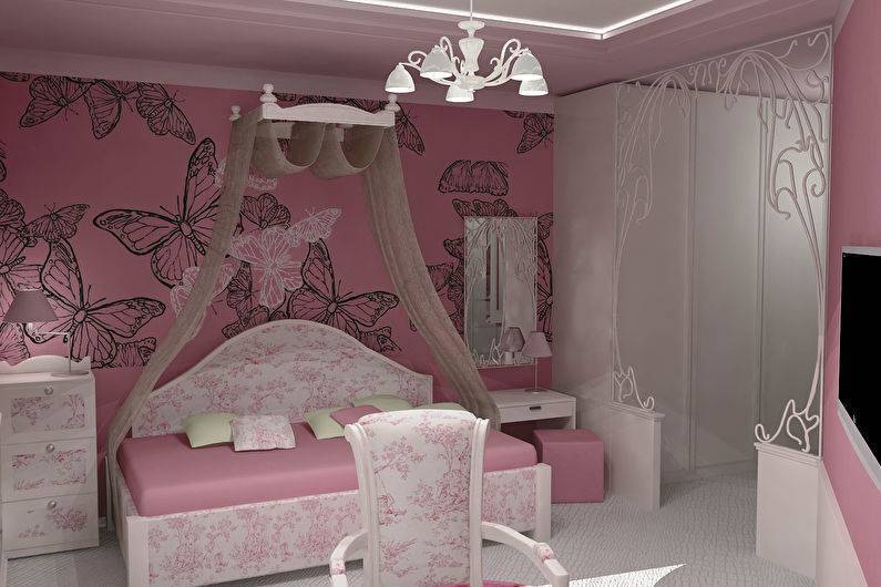 Дизайн маленькой комнаты для девочки