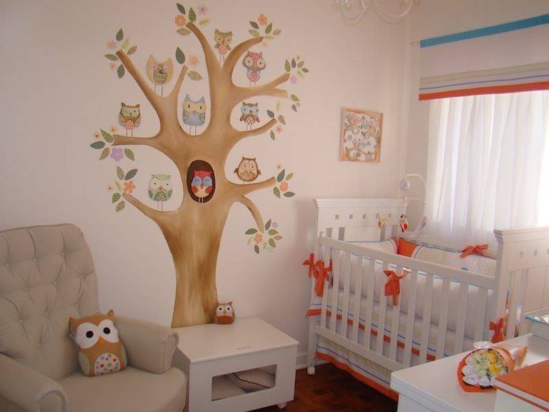 Интересное оформление детской комнаты