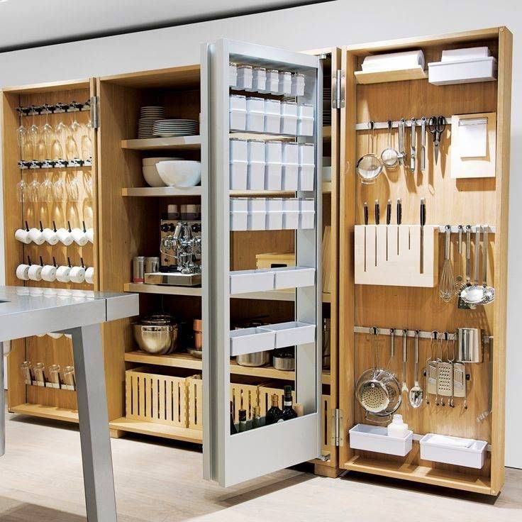 Шкафы для кухни (55 фото): функциональные, вместительные, стильные