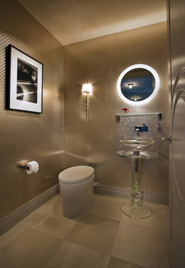 Дизайн туалета маленького размера: фото, плитка, панелями, со шкафчиком, обои