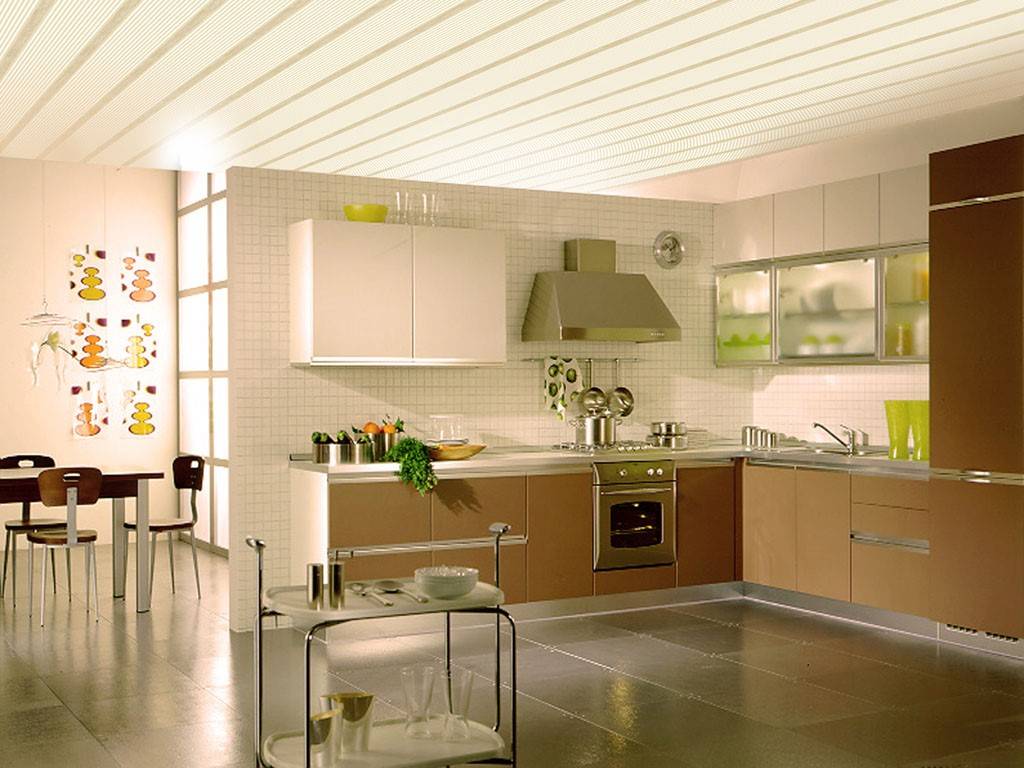 Фото отделки кухни панелями. Пластиковый потолок на кухне. Панели на потолок на кухню. Отделка потолка на кухне. Пластиковые панели для потолка на кухню.