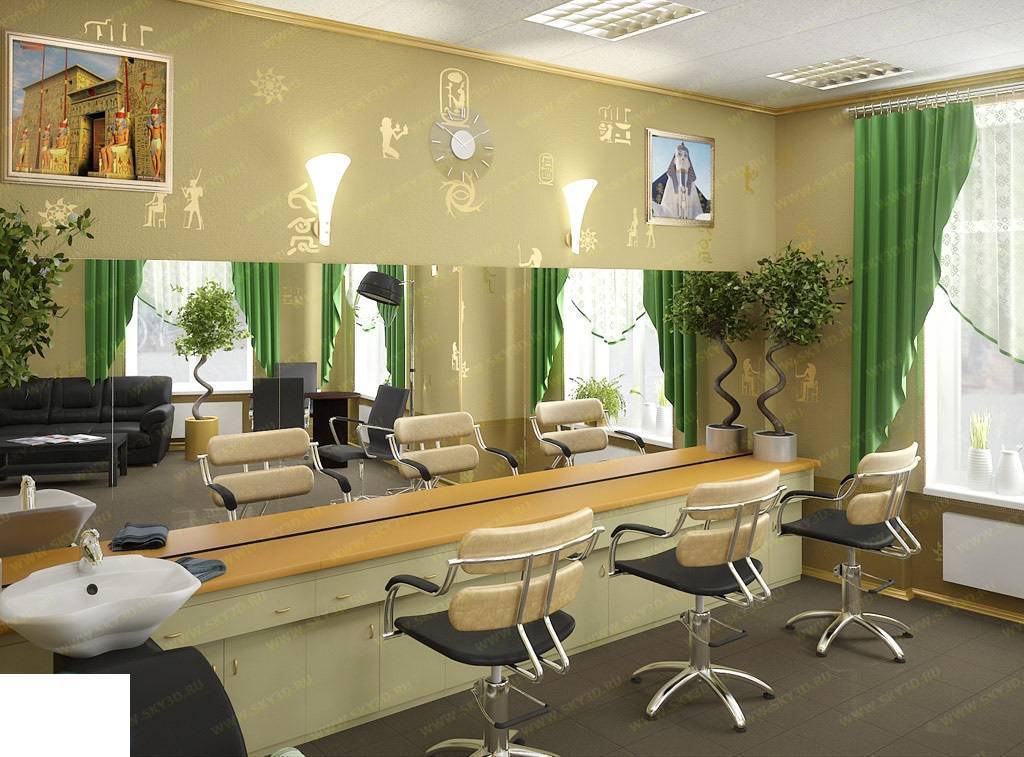 Дизайн интерьера салона красоты, парикмахерской маленькой площади и маникюрного кабинета в белом цвете
 - 34 фото