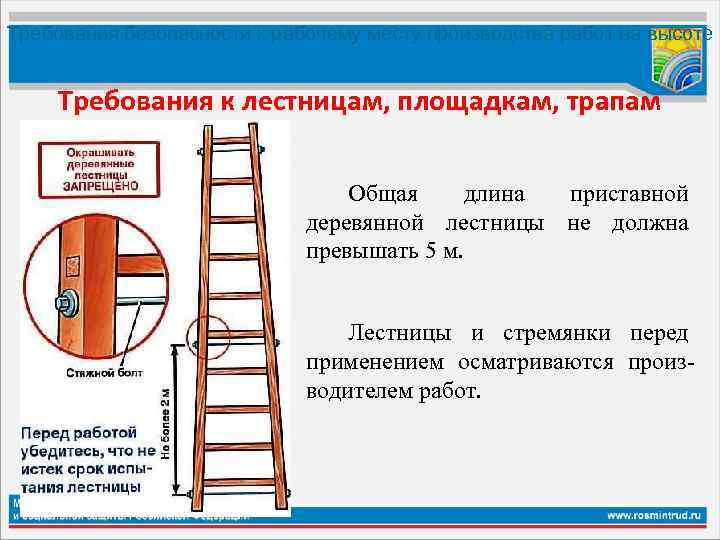 Требования к вертикальным металлическим лестницам