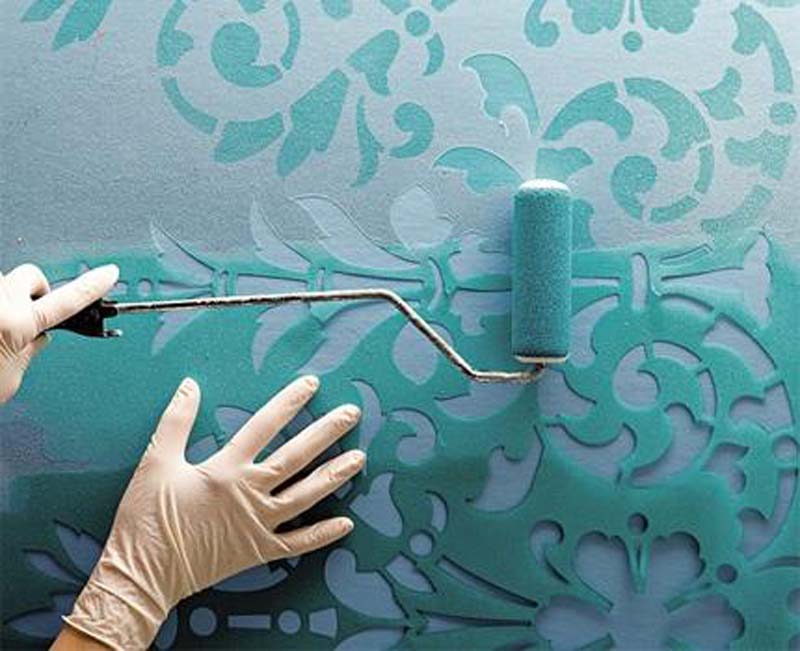Как своими руками изготовить и использовать трафареты для стен под покраску? | онлайн-журнал о ремонте и дизайне